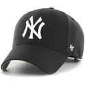 shapka-izvita-cherna-reguliruem-za-deca-na-new-york-yankees-mlb-ot-47-brand