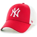 shapka-izvita-traker-chervena-snapbek-na-new-york-yankees-mlb-ot-47-brand