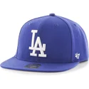shapka-ploska-sinya-snapbek-na-los-angeles-dodgers-mlb-ot-47-brand