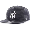 shapka-ploska-tmnosin-snapbek-na-new-york-yankees-mlb-ot-47-brand