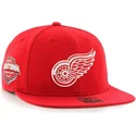 shapka-ploska-chervena-snapbek-na-detroit-red-wings-nhl-ot-47-brand