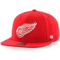 shapka-ploska-chervena-snapbek-na-detroit-red-wings-nhl-ot-47-brand