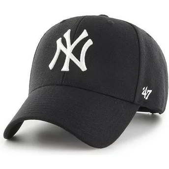 47 Brand Curved Brim New York Yankees MLB MVP Snapback Cap schwarz 