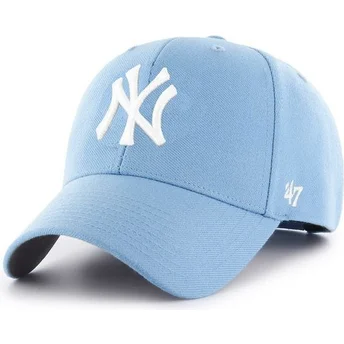 Lyseblå buet snapback-kasket fra New York Yankees MLB MVP af 47 Brand