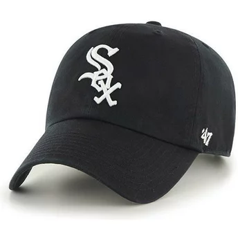 47 Brand Curved Brim Chicago White Sox MLB Clean Up Cap schwarz
