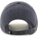 shapka-izvita-siv-reguliruem-denim-na-new-york-yankees-mlb-ot-47-brand