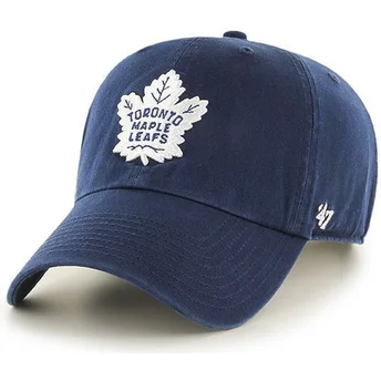 Καπέλο με καμπύλη σε μπλε ναυτικό χρώμα Toronto Maple Leafs NHL Clean Up από τη 47 Brand