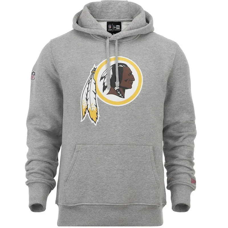 new-era-washington-commanders-nfl-grey-pullover-hoodie-sweatshirt