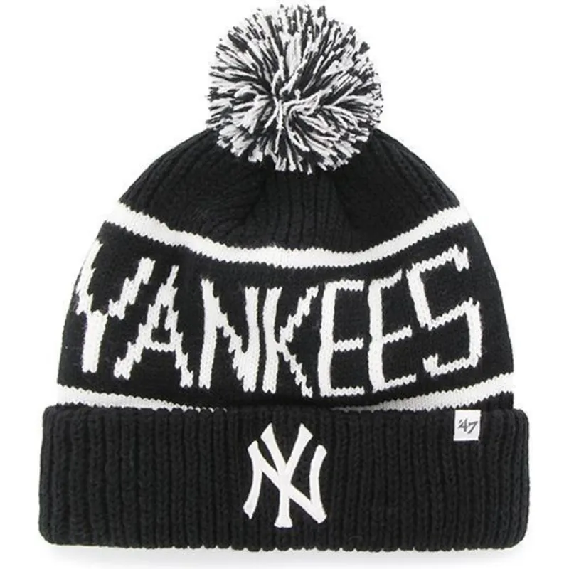 shapka-pompon-cherna-na-new-york-yankees-mlb-ot-47-brand