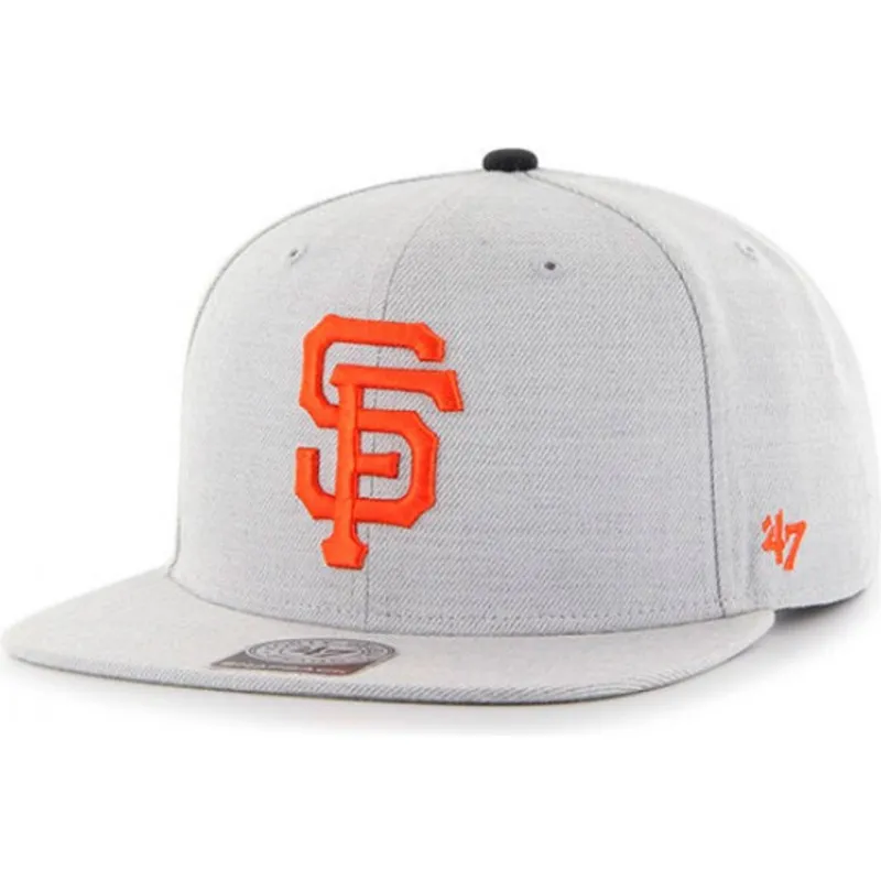 shapka-ploska-siv-snapbek-na-san-francisco-giants-mlb-ot-47-brand