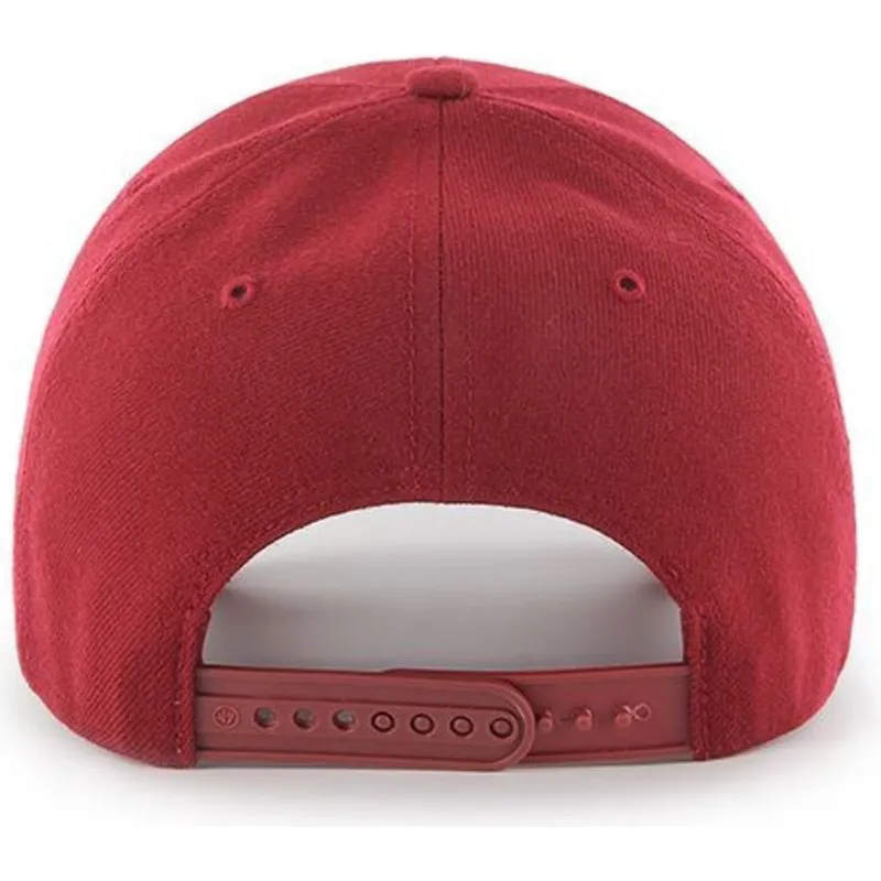 shapka-izvita-chervena-snapbek-na-new-york-yankees-mlb-ot-47-brand