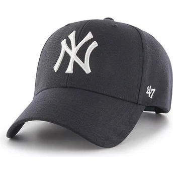 Шапка извита тъмносин снапбек на New York Yankees MLB от 47 Brand