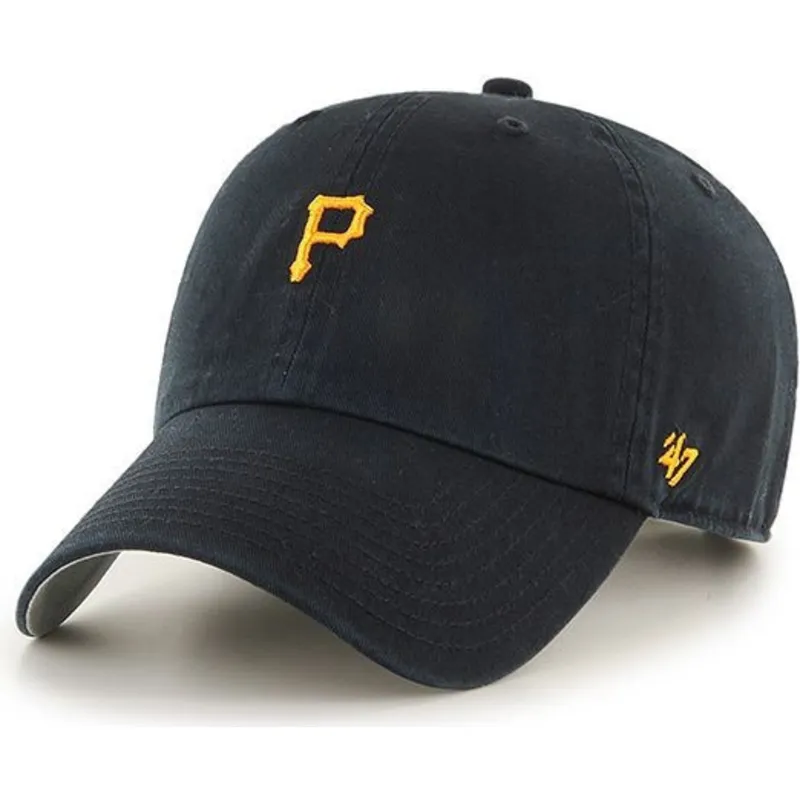 shapka-izvita-cherna-reguliruem-mini-na-pittsburgh-pirates-mlb-ot-47-brand