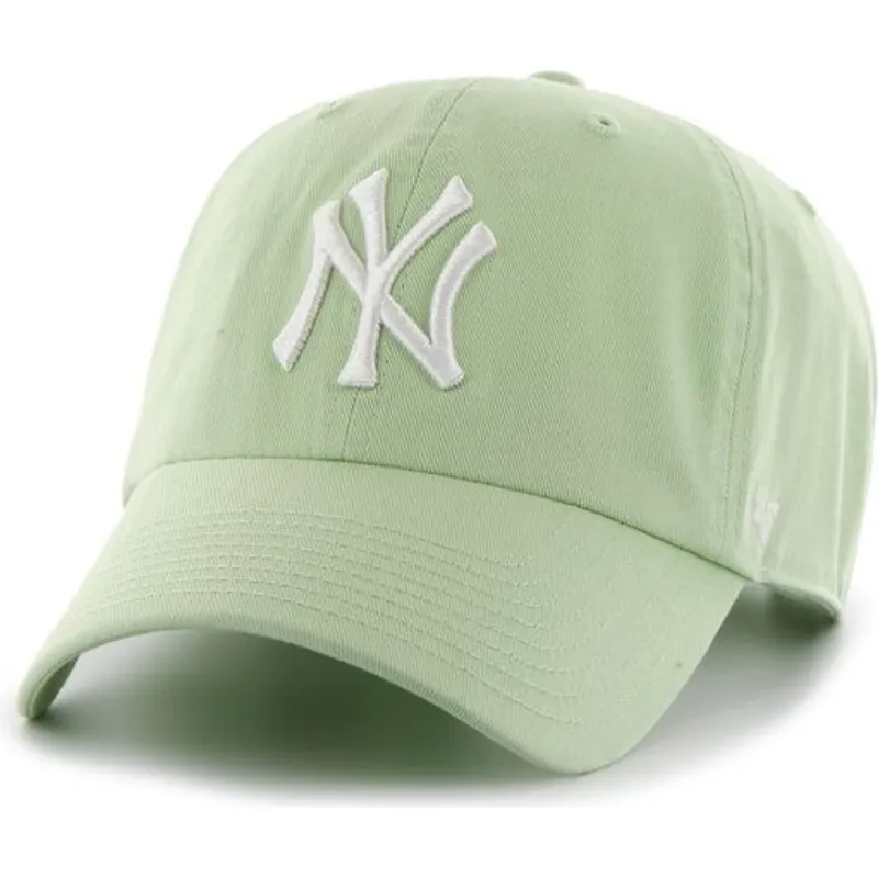 shapka-izvita-zelena-reguliruem-na-new-york-yankees-mlb-ot-47-brand