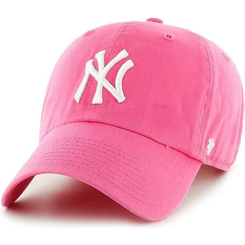 shapka-izvita-roza-reguliruem-na-new-york-yankees-mlb-ot-47-brand