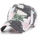 shapka-izvita-siv-reguliruem-estampado-floral-na-new-york-yankees-mlb-ot-47-brand