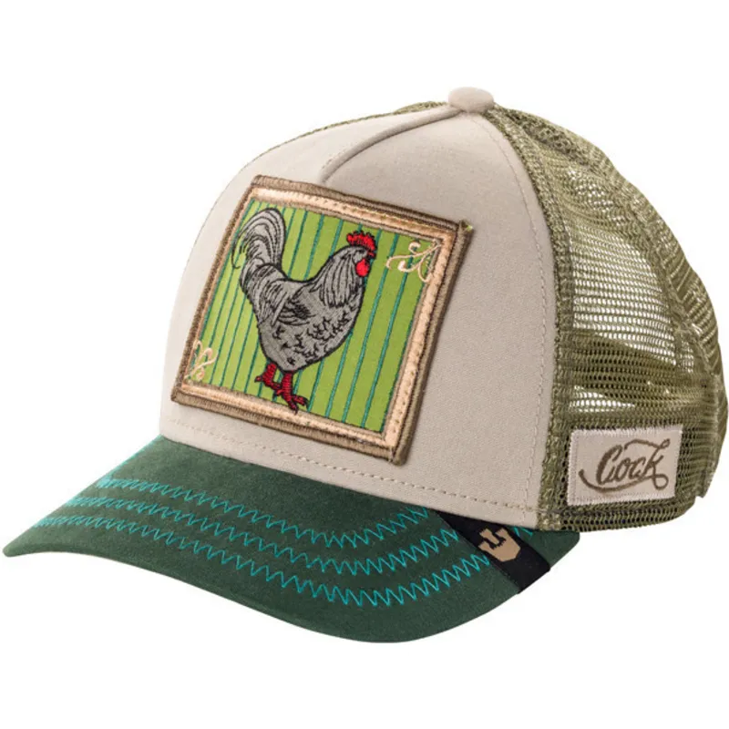 shapka-izvita-traker-bezhov-snapbek-pecker-the-farm-ot-goorin-bros