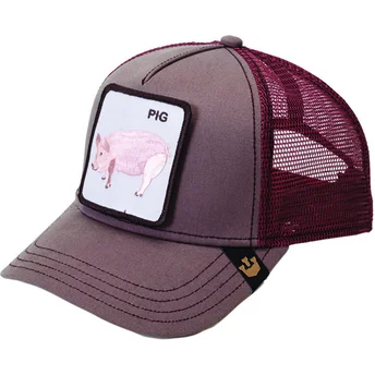 shapka-izvita-traker-chervena-snapbek-pig-the-farm-ot-goorin-bros