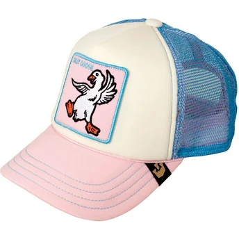 rosa-blaue-trucker-kappe-fur-jungen-gans-silly-goose-von-goorin-bros