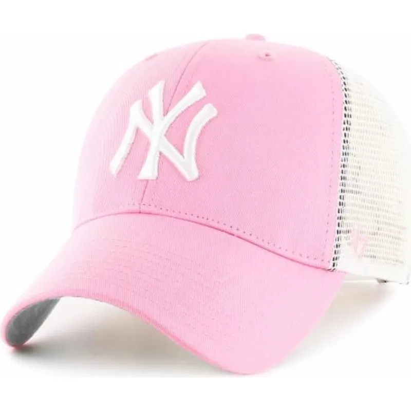 shapka-izvita-traker-roza-snapbek-na-new-york-yankees-mlb-ot-47-brand