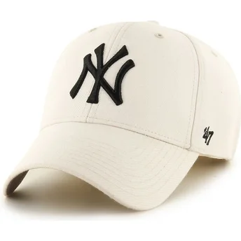 shapka-izvita-krem-reguliruem-na-new-york-yankees-mlb-ot-47-brand