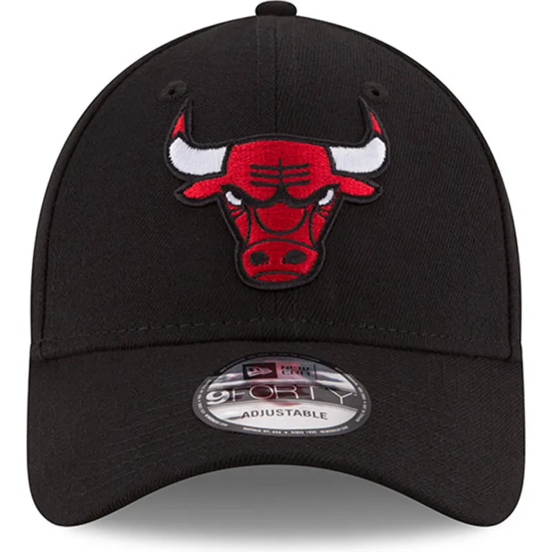 sort-justerbar-curved-kasket-9forty-the-league-fra-chicago-bulls-nba-fra-new-era