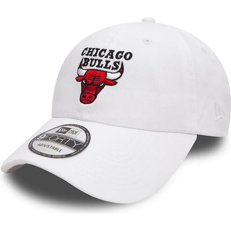 shapka-izvita-byala-reguliruem-9forty-washed-na-chicago-bulls-nba-ot-new-era