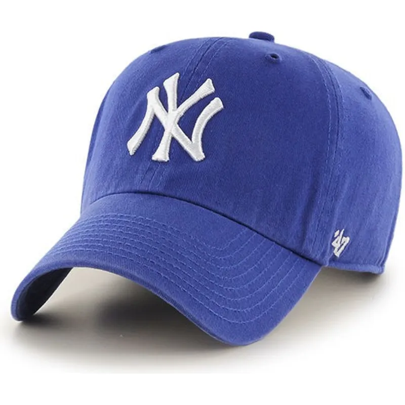 shapka-izvita-sinya-reguliruem-za-deca-na-new-york-yankees-mlb-ot-47-brand