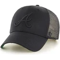 shapka-izvita-traker-cherna-snapbek-na-atlanta-braves-mlb-ot-47-brand