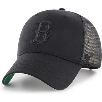 shapka-izvita-traker-cherna-snapbek-na-boston-red-sox-mlb-ot-47-brand