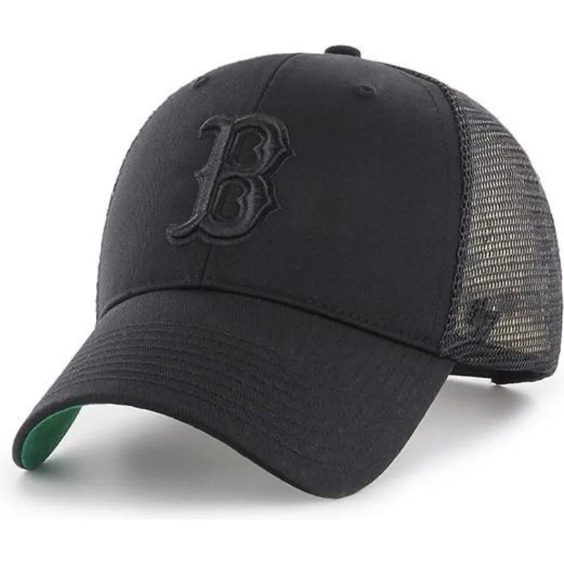 shapka-izvita-traker-cherna-snapbek-na-boston-red-sox-mlb-ot-47-brand
