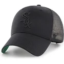 shapka-izvita-traker-cherna-snapbek-na-chicago-white-sox-mlb-ot-47-brand