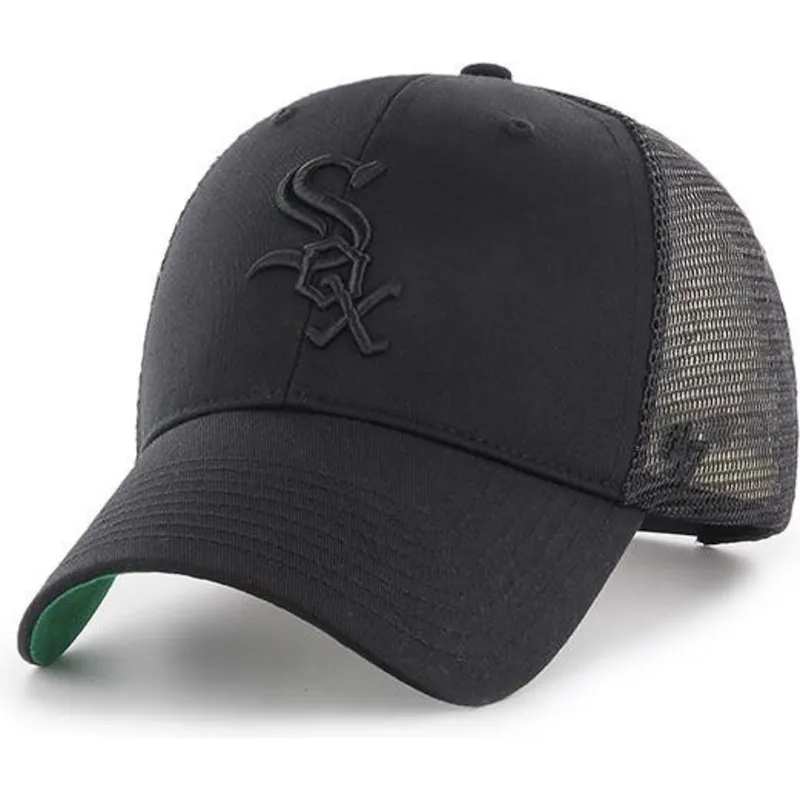 shapka-izvita-traker-cherna-snapbek-na-chicago-white-sox-mlb-ot-47-brand