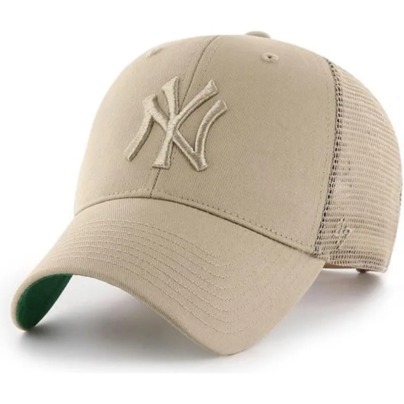 shapka-izvita-traker-bezhov-snapbek-na-new-york-yankees-mlb-ot-47-brand