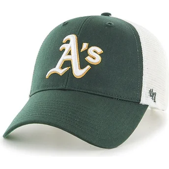 shapka-izvita-traker-zelena-snapbek-na-oakland-athletics-mlb-ot-47-brand