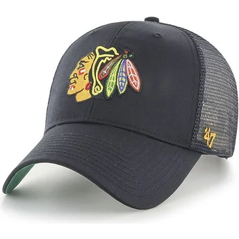 shapka-izvita-cherna-snapbek-na-chicago-blackhawks-nhl-ot-47-brand