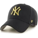 shapka-izvita-cherna-reguliruem-oro-na-new-york-yankees-mlb-ot-47-brand
