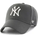 47-brand-shapka-s-izvita-kozirka-new-york-yankees-mlb-mvp-tmno-siva-snapback
