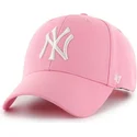 shapka-izvita-roza-snapbek-na-new-york-yankees-mlb-ot-47-brand