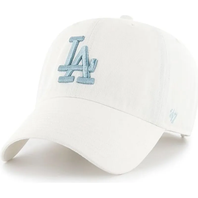 shapka-izvita-byala-reguliruem-na-los-angeles-dodgers-mlb-ot-47-brand