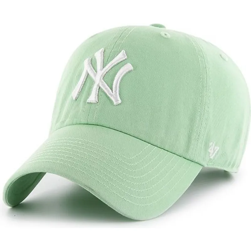 lysegron-buet-kasket-fra-new-york-yankees-mlb-clean-up-fra-47-brand