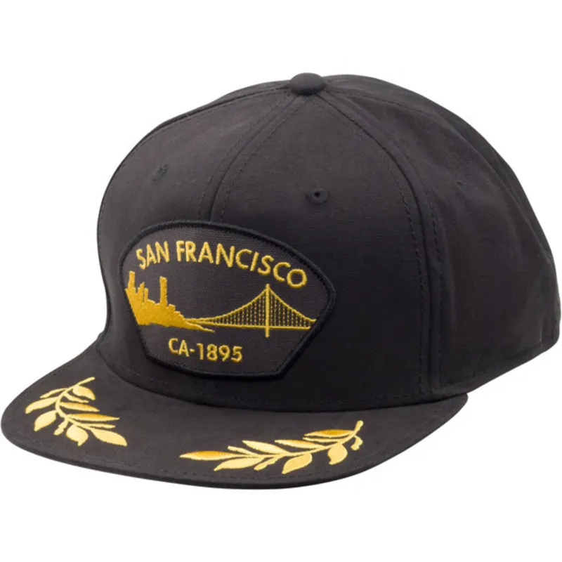 shapka-ploska-cherna-snapbek-san-francisco-tug-boat-the-farm-ot-goorin-bros
