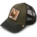 shapka-izvita-traker-zelena-snapbek-wild-beaver-the-farm-ot-goorin-bros