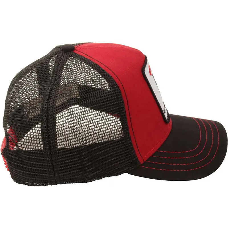 gorra-trucker-roja-pajaro-carpintero-woody-wood-de-goorin-bros
