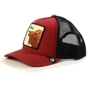 shapka-izvita-shapka-traker-chervena-snapbek-toro-bull-the-farm-ot-goorin-bros