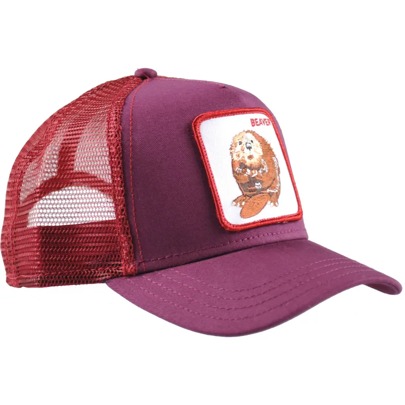 shapka-izvita-traker-chervena-snapbek-two-beavers-the-farm-ot-goorin-bros