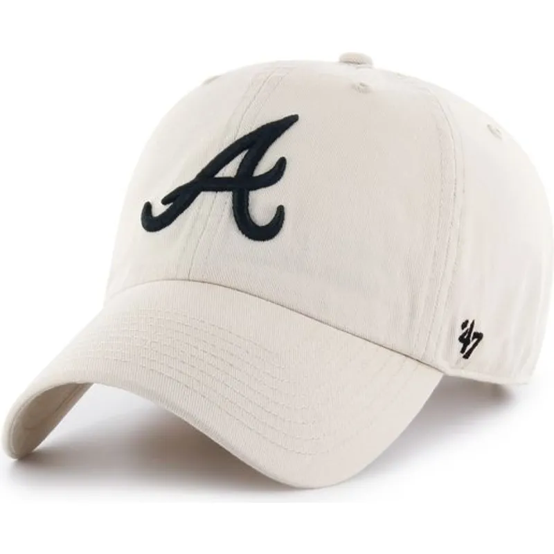 shapka-izvita-krem-reguliruem-atlanta-braves-mlb-clean-up-na-atlanta-braves-mlb-ot-47-brand