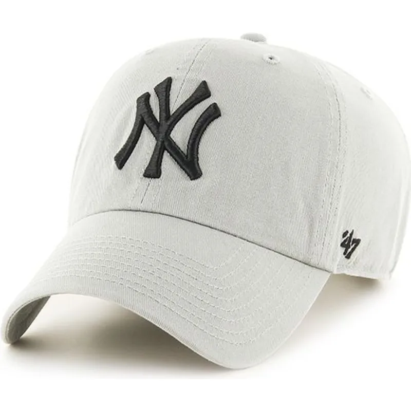 shapka-izvita-siv-reguliruem-na-new-york-yankees-mlb-ot-47-brand