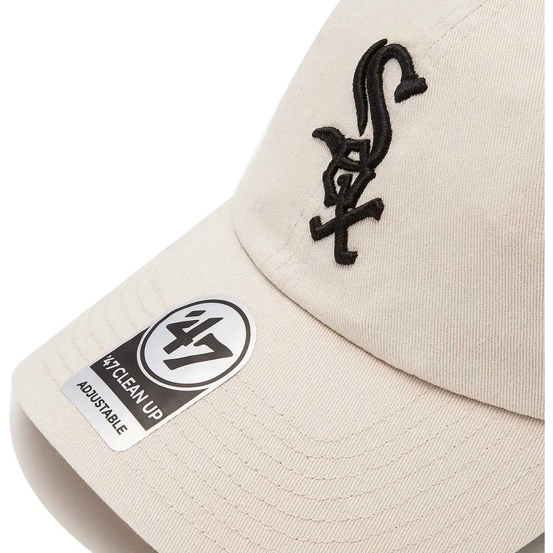 shapka-izvita-krem-reguliruem-na-chicago-white-sox-mlb-ot-47-brand