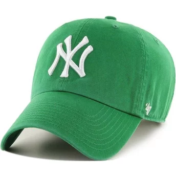 47 Brand Curved Brim New York Yankees MLB Clean Up Cap grün